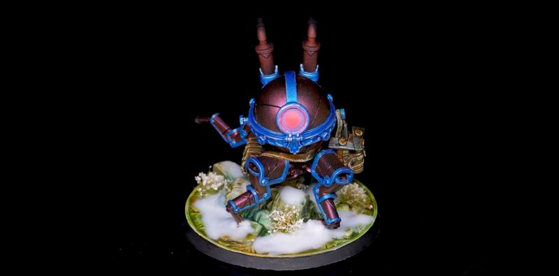 miniatura pintada con pintura metalizada de gsw